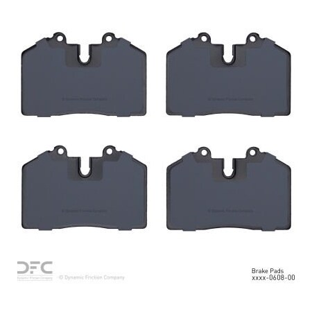 Dynamic Friction Co DFC 3000 Semi-Metallic Brake Pads - Dynamic Friction Company 1311-0608-00 1311-0608-00